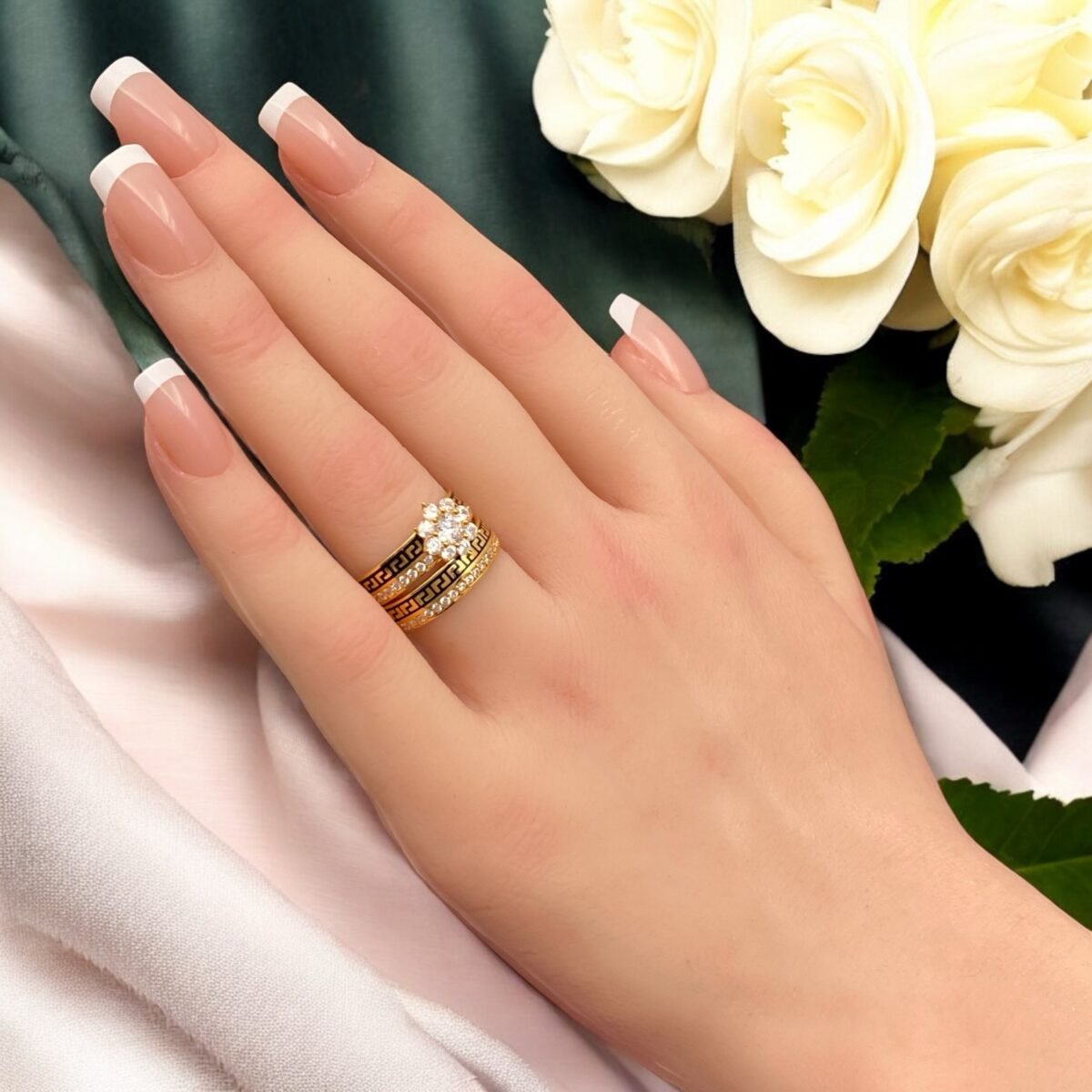 خاتم توينز ذهب عيار 21 الوزن 4.93 جرام