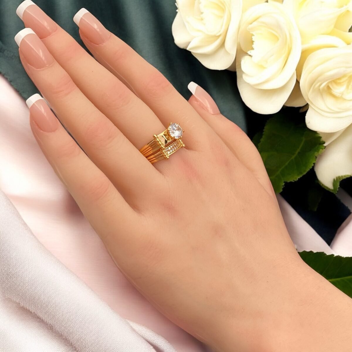 خاتم توينز ذهب عيار 21 الوزن 5.55 جرام