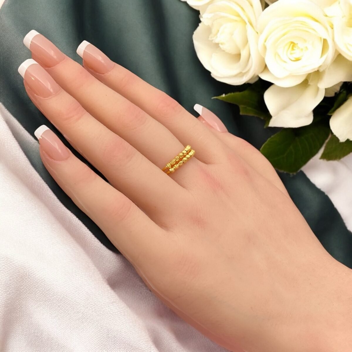 خاتم ذهب عيار 21 الوزن 2.51 جرام