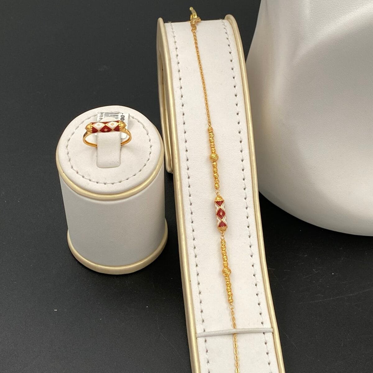 ⁦طقم ذهب عيار 21 الوزن 23.98 جرام⁩ - الصورة ⁦4⁩