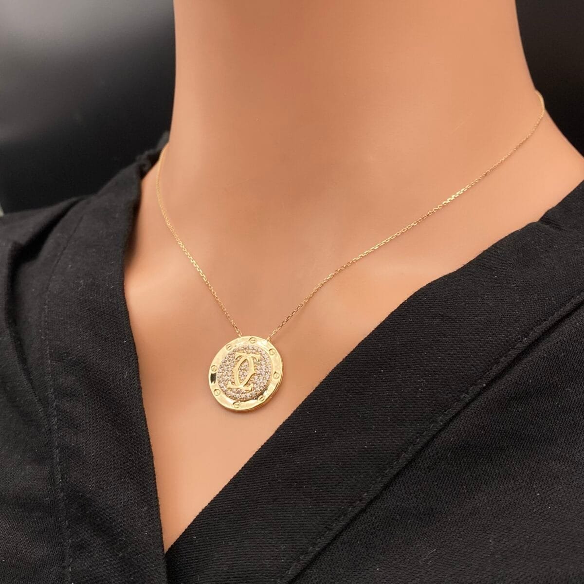 ⁦عقد ذهب عيار 18 الوزن 2.97 جرام⁩ - الصورة ⁦4⁩