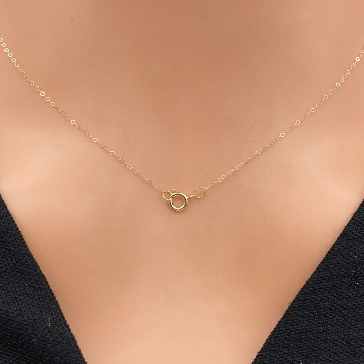 ⁦عقد ذهب عيار 18 الوزن 0.49 جرام⁩ - الصورة ⁦5⁩