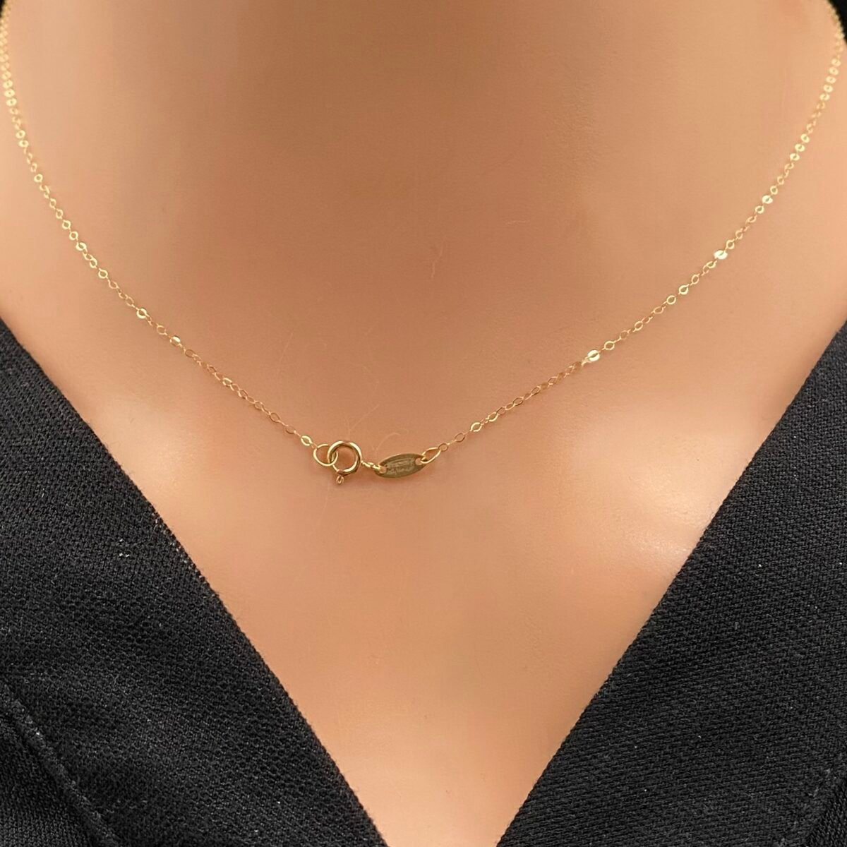 ⁦عقد شوكر ذهب عيار 18 الوزن 0.83 جرام⁩ - الصورة ⁦5⁩