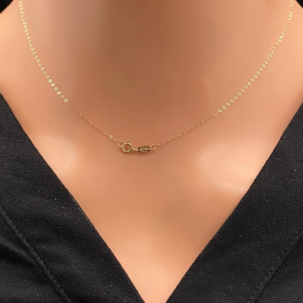 ⁦عقد شوكر ذهب عيار 18 الوزن 0.82 جرام⁩ - الصورة ⁦5⁩