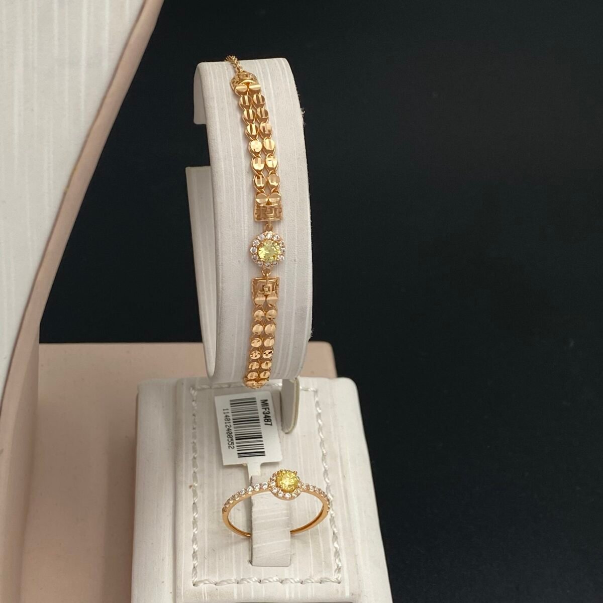 ⁦طقم ذهب عيار 21 الوزن 14.84 جرام⁩ - الصورة ⁦3⁩