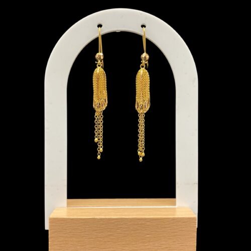 حلق ذهب عيار 21 الوزن 2.80 جرام