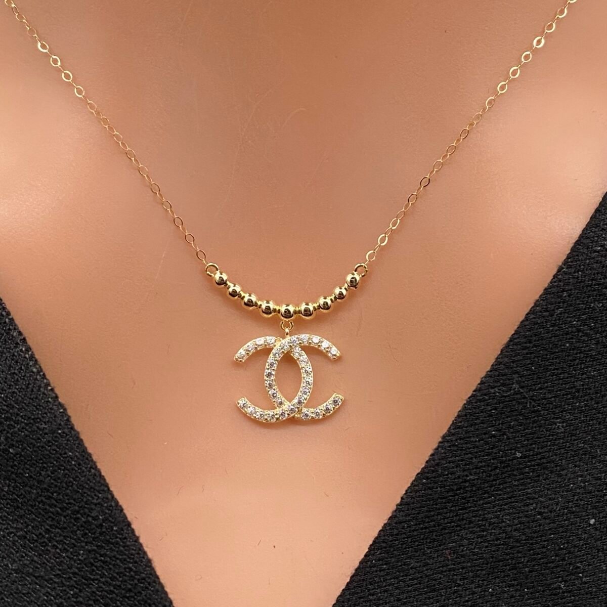 ⁦عقد ذهب عيار 18 الوزن 0.76 جرام⁩ - الصورة ⁦2⁩
