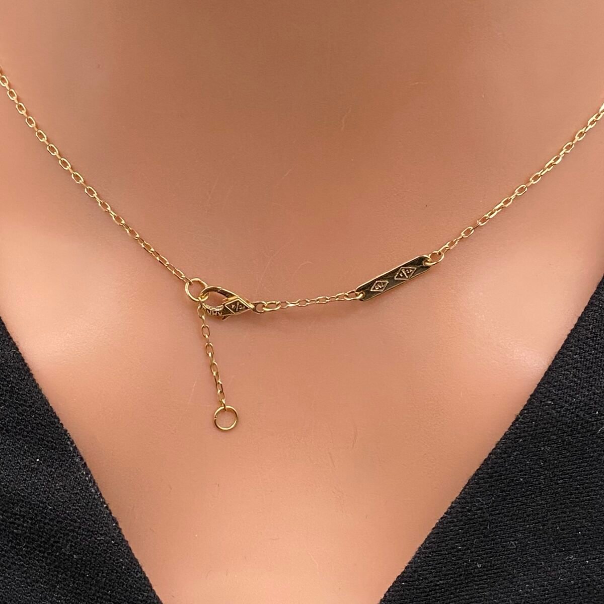 ⁦عقد ذهب عيار 18 الوزن 2.94 جرام⁩ - الصورة ⁦5⁩