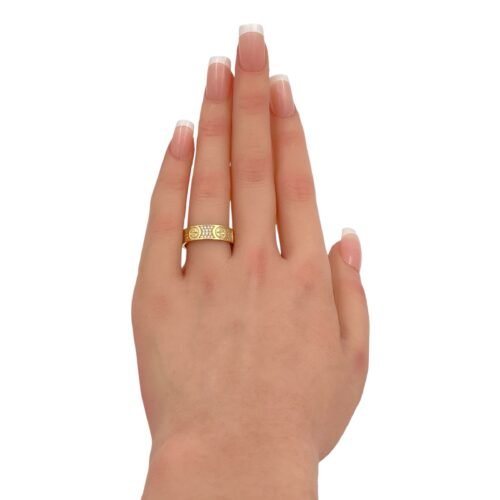 دبله ذهب عيار 18 الوزن 4.96 جرام