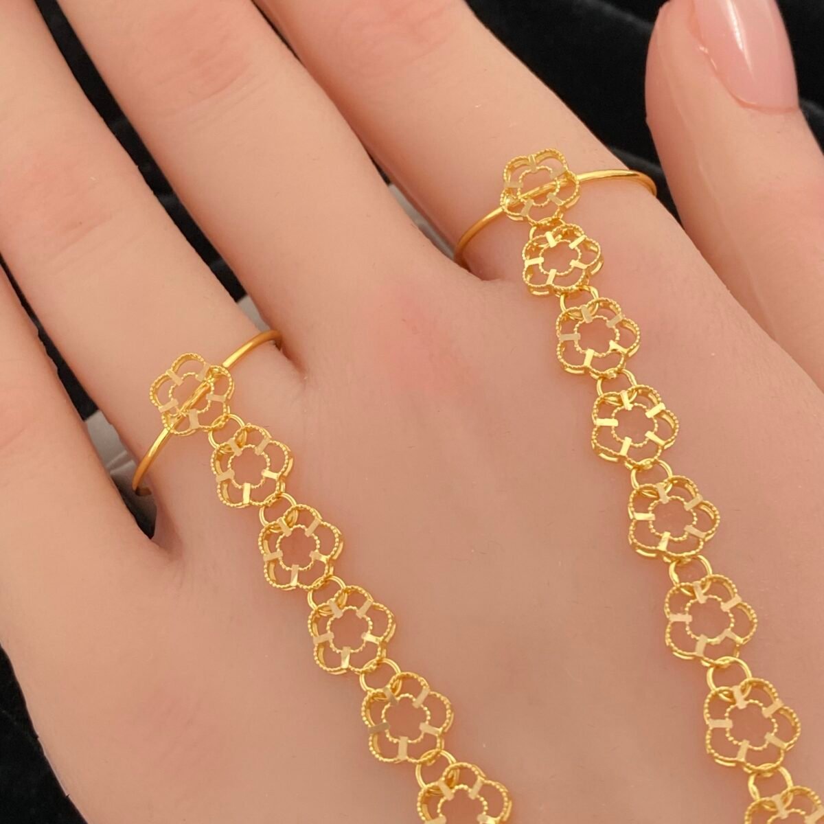 ⁦كف ذهب عيار 21 الوزن 13.95 جرام⁩ - الصورة ⁦3⁩