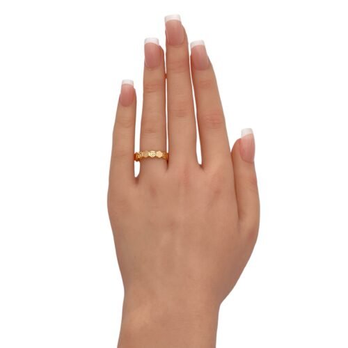 دبله ذهب عيار 21 الوزن 1.43 جرام