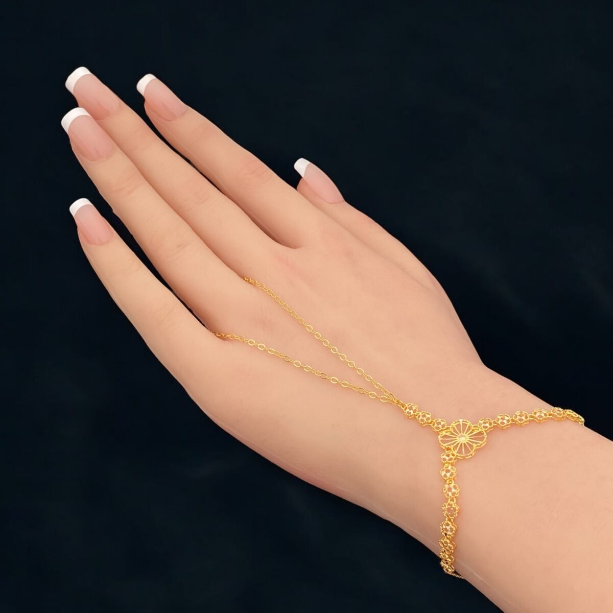 كف ذهب عيار 21 الوزن 4.37 جرام