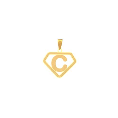 تعليقه حرف C ذهب عيار 18 الوزن 0.3 جرام