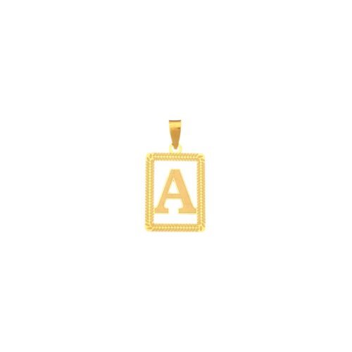 تعليقه حرف A ذهب عيار 18 الوزن 0.31 جرام