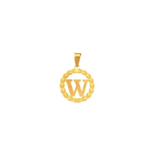 تعليقه حرف W ذهب عيار 18 الوزن 0.27 جرام
