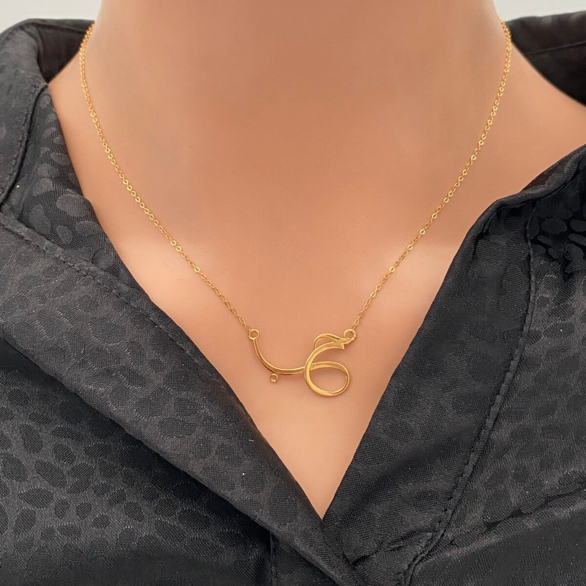 عقد ذهب عيار 21 الوزن 1.74 جرام
