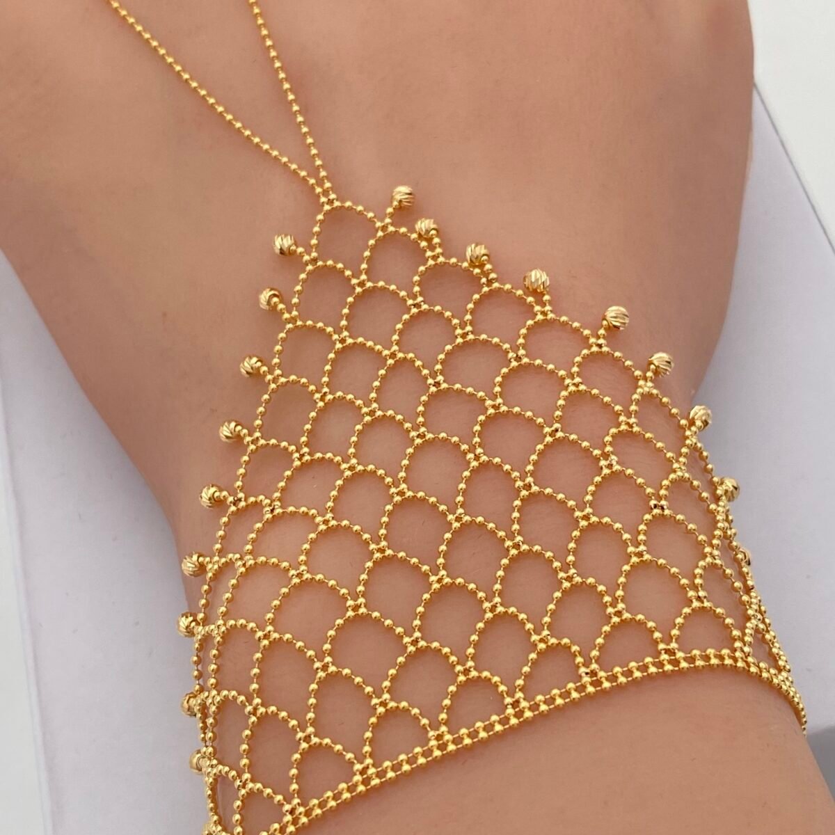 ⁦كف ذهب عيار 21 الوزن 9.80 جرام⁩ - الصورة ⁦3⁩