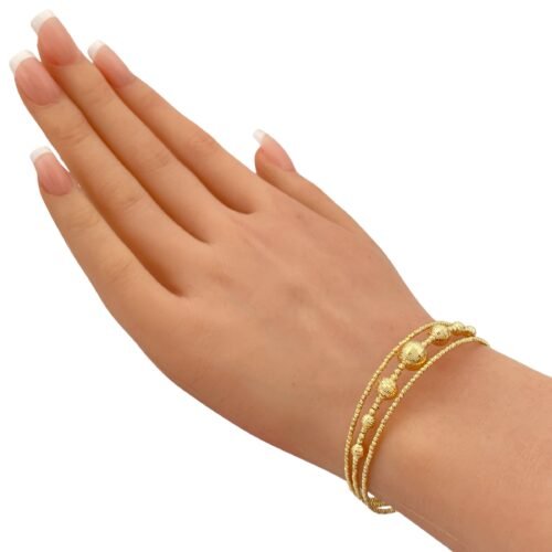 أسوارة هيفاء ذهب عيار 18 الوزن 5.29 جرام