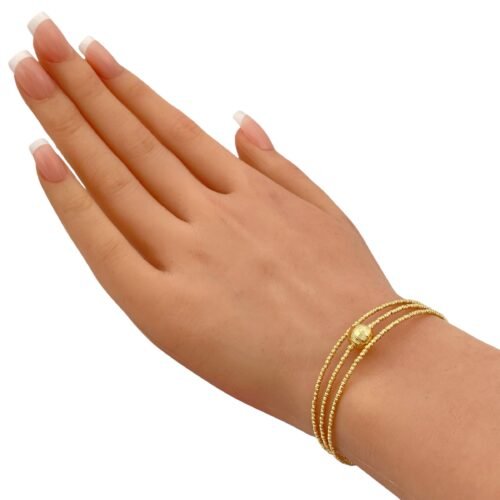 أسوارة هيفاء ذهب عيار 18 الوزن 4.27 جرام