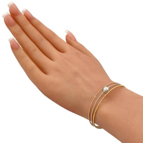 أسوارة هيفاء ذهب عيار 18 الوزن 4.52 جرام