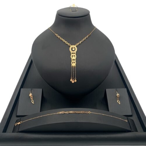 طقم ذهب عيار 21 الوزن 2.71 جرام