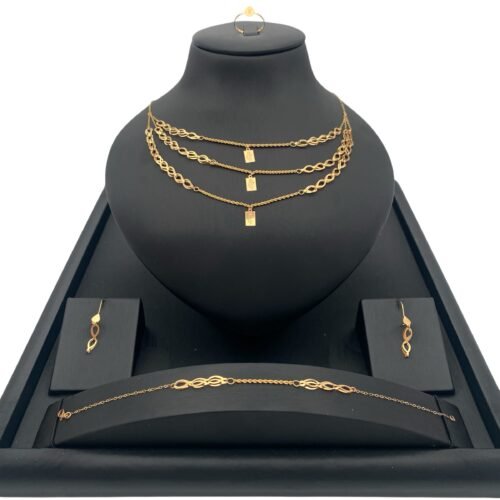 طقم ذهب عيار 21 الوزن 4.52 جرام