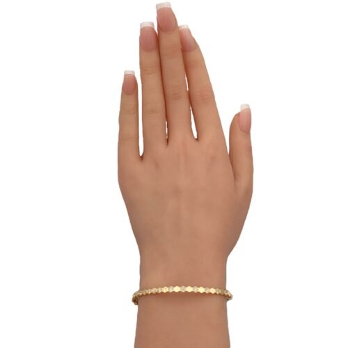 اسواره واقف ذهب عيار 18 الوزن 5.37 جرام