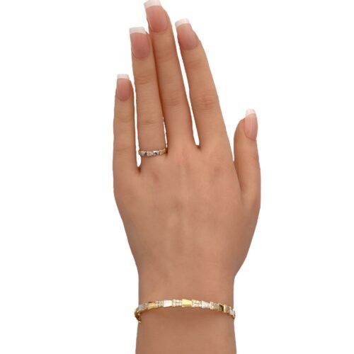 اسواره وخاتم ذهب عيار 18 الوزن 6.09 جرام