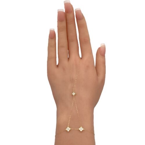 كف ذهب عيار 18 الوزن 0.98 جرام