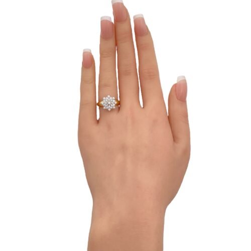 خاتم ذهب عيار 18 الوزن 1.99 جرام