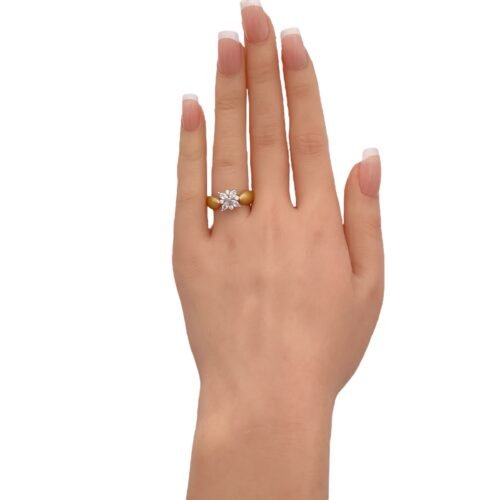 خاتم ذهب عيار 18 الوزن 1.81 جرام
