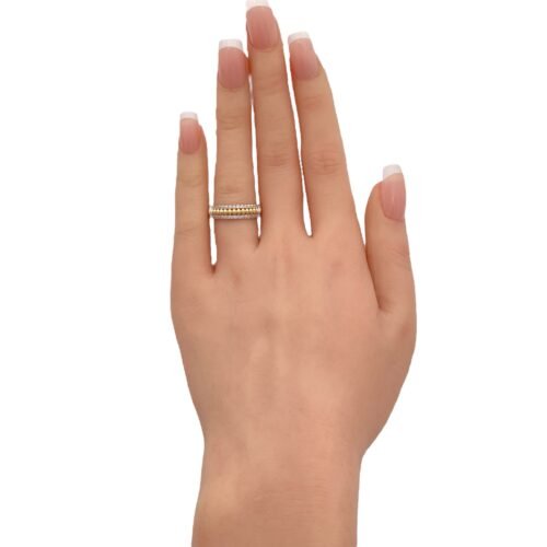 خاتم ذهب عيار 18 الوزن 2.37 جرام