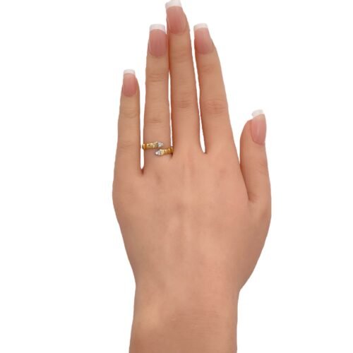 خاتم ذهب عيار 18 الوزن 1.53 جرام