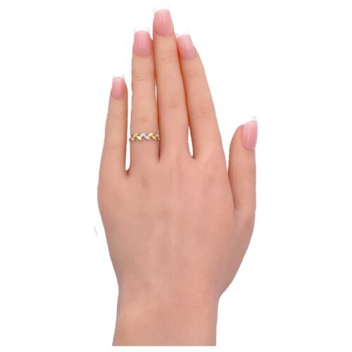خاتم ذهب عيار 18 الوزن 0.90 جرام