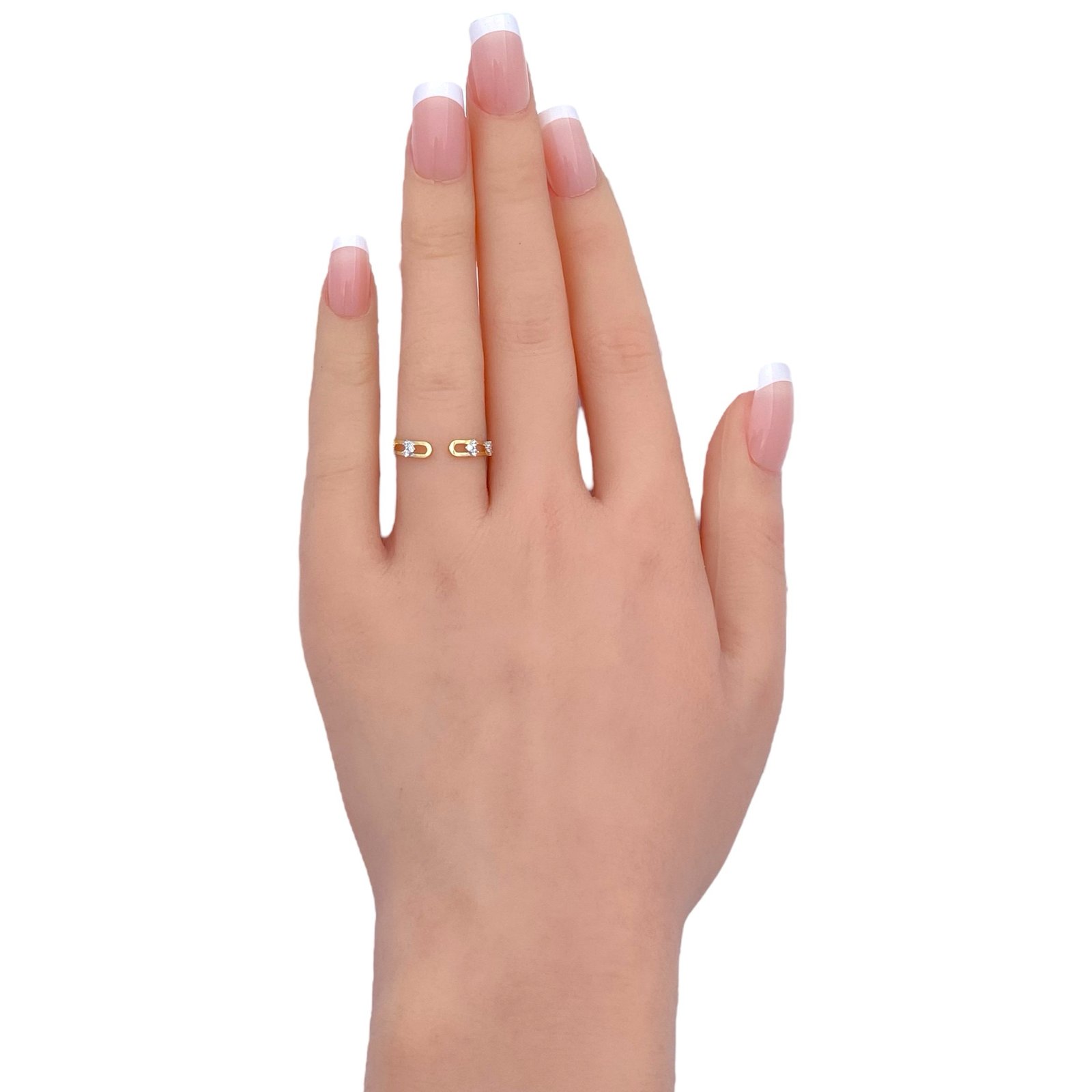 خاتم ذهب عيار 18 الوزن 0.77