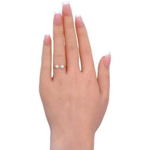 خاتم ذهب عيار 18 الوزن 0.81 جرام