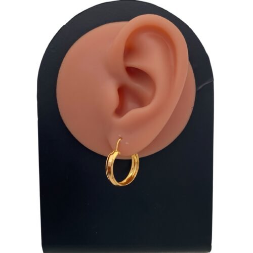 حلق ذهب عيار 21 الوزن 2.22 جرام