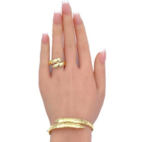 اسواره وخاتم ذهب عيار 18 الوزن 9.92 جرام