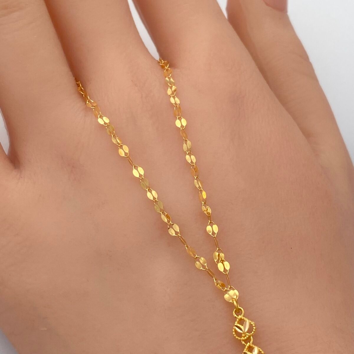 ⁦كف ذهب عيار 21 الوزن 3.79 جرام⁩ - الصورة ⁦3⁩