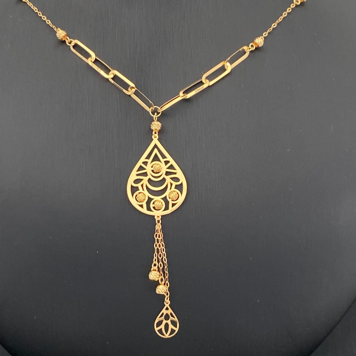 ⁦طقم ذهب عيار 21 الوزن  7.17 جرام⁩ - الصورة ⁦2⁩