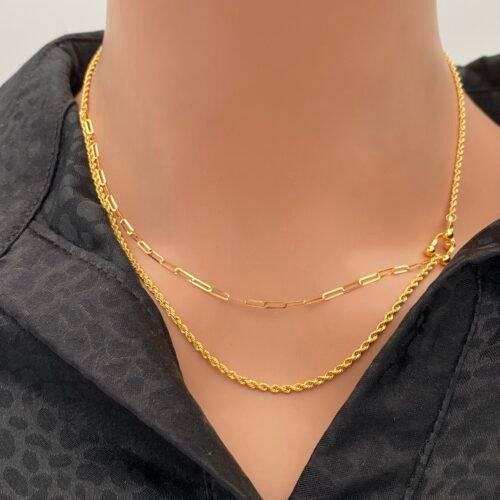 عقد ذهب عيار 18 الوزن 2.52 جرام