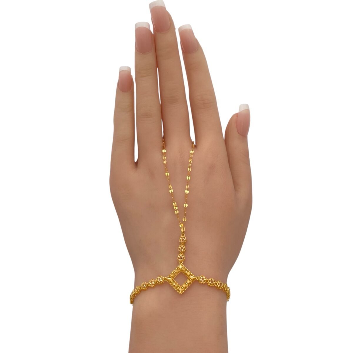 كف ذهب عيار 21 الوزن 3.26 جرام