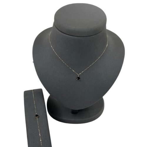 عقد واسواره ذهب عيار 18 الوزن 0.74 جرام