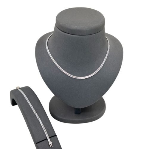 عقد واسواره ذهب عيار 18 الوزن 22.26