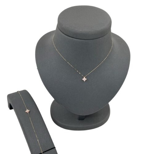 عقد واسواره ذهب عيار 18 الوزن 0.97 جرام