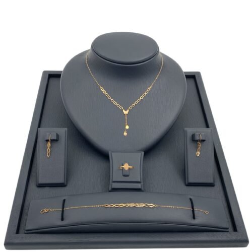 طقم ذهب عيار 21 الوزن 2.28 جرام