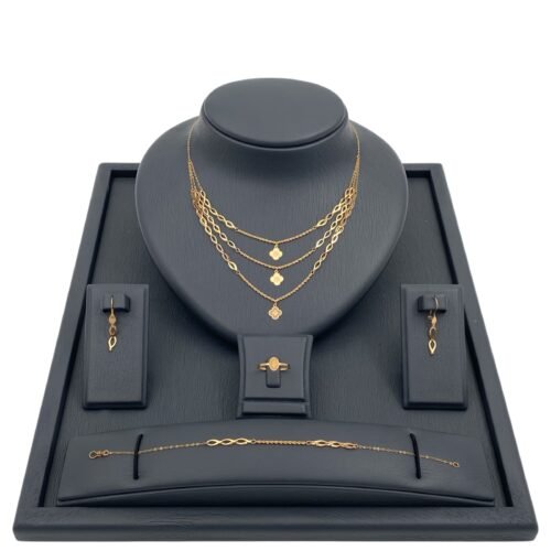 طقم ذهب عيار 21 الوزن 3.89 جرام