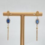 ⁦حلق ذهب عيار 21 الوزن 1.84 جرام⁩ - الصورة ⁦2⁩