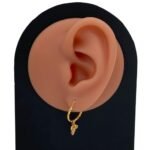 حلق ذهب عيار 21 الوزن 1.10 جرام