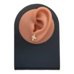 حلق ذهب عيار 18 الوزن 0.98 جرام